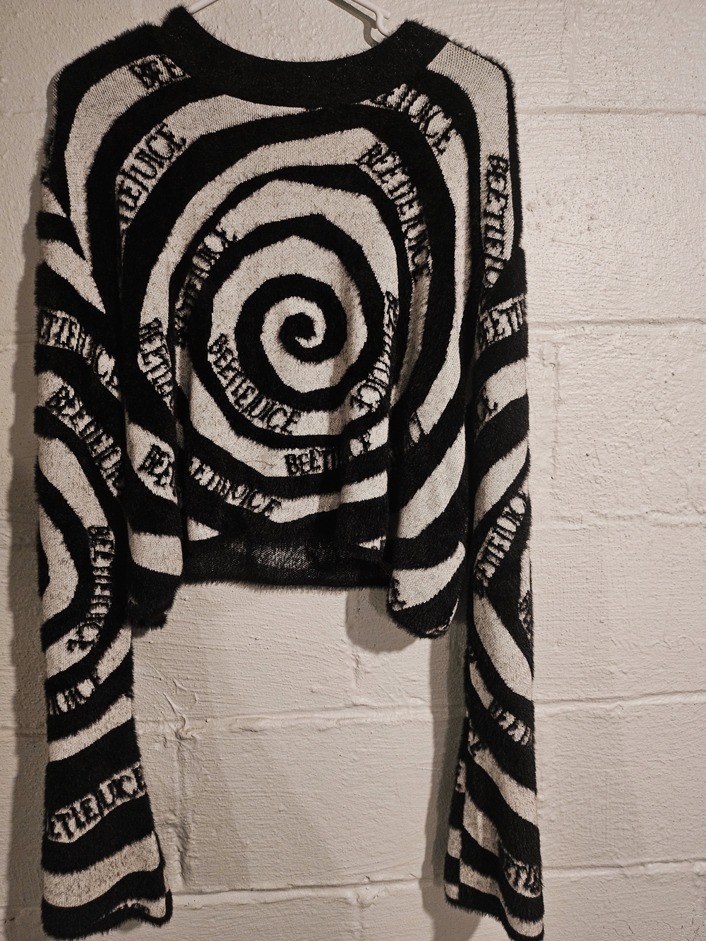 Killstar Beetlejuice Vertigo Spiral Knit Sweater